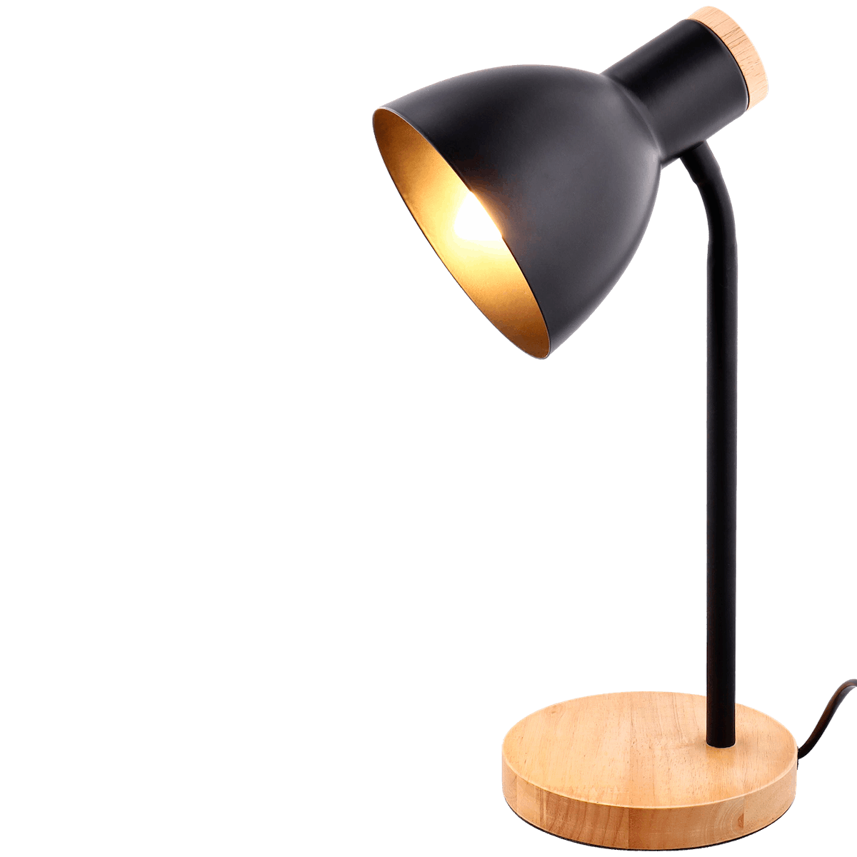 Tischlampe mit Holzfuß - DeinMarkt.at