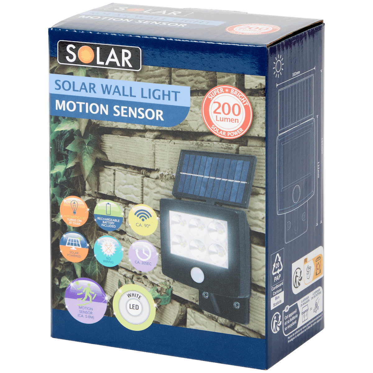 Solar Wandspot 200lm - DeinMarkt.at 
