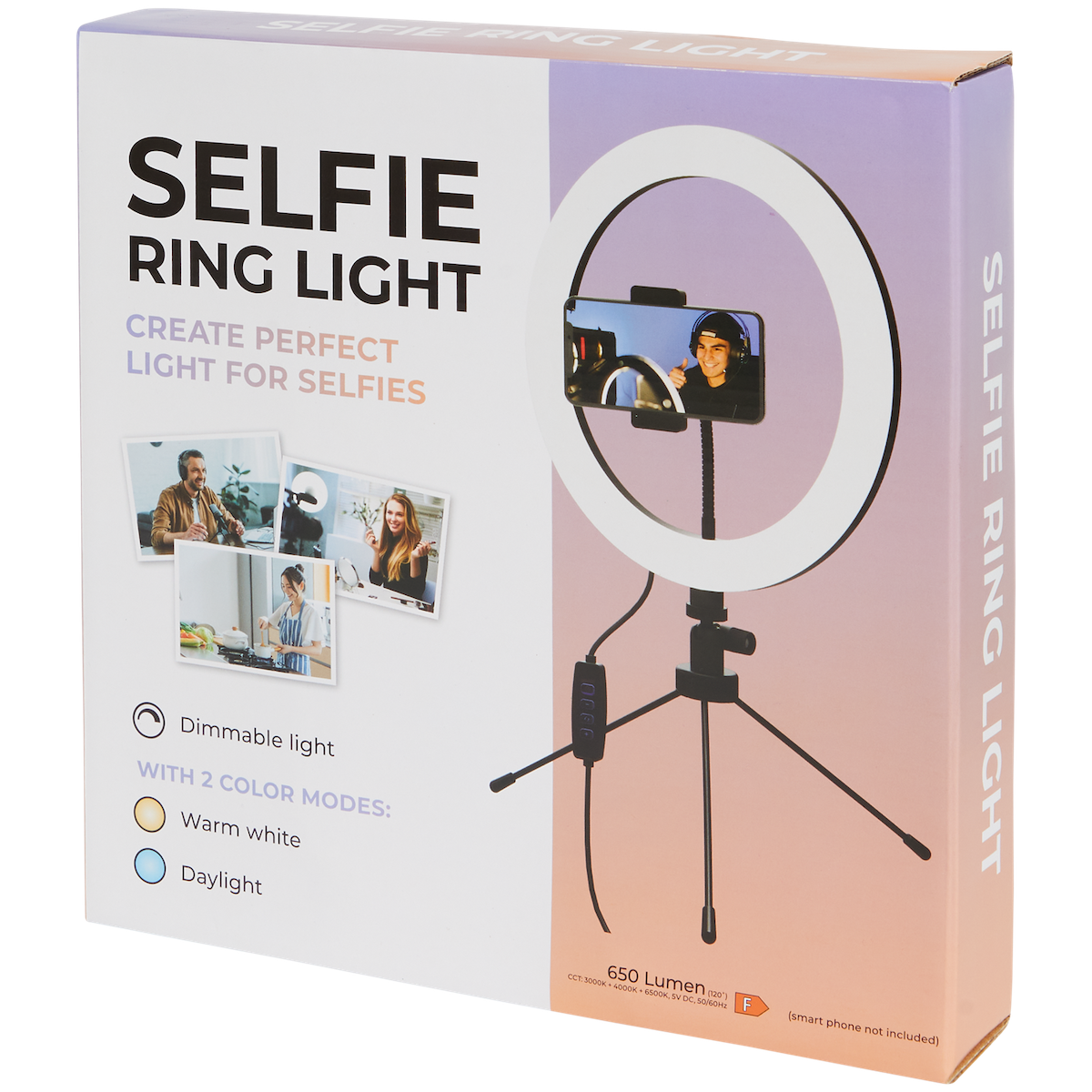 Selfie-Ringlicht mit Stativ

650lm - DeinMarkt.at 